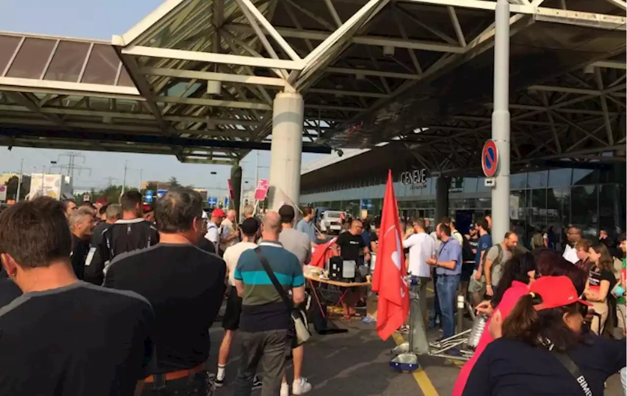 Streik am Flughafen Genf