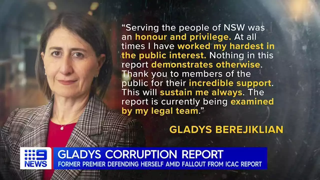 Gladys Berejiklian engaged in 'serious corrupt conduct', ICAC finds