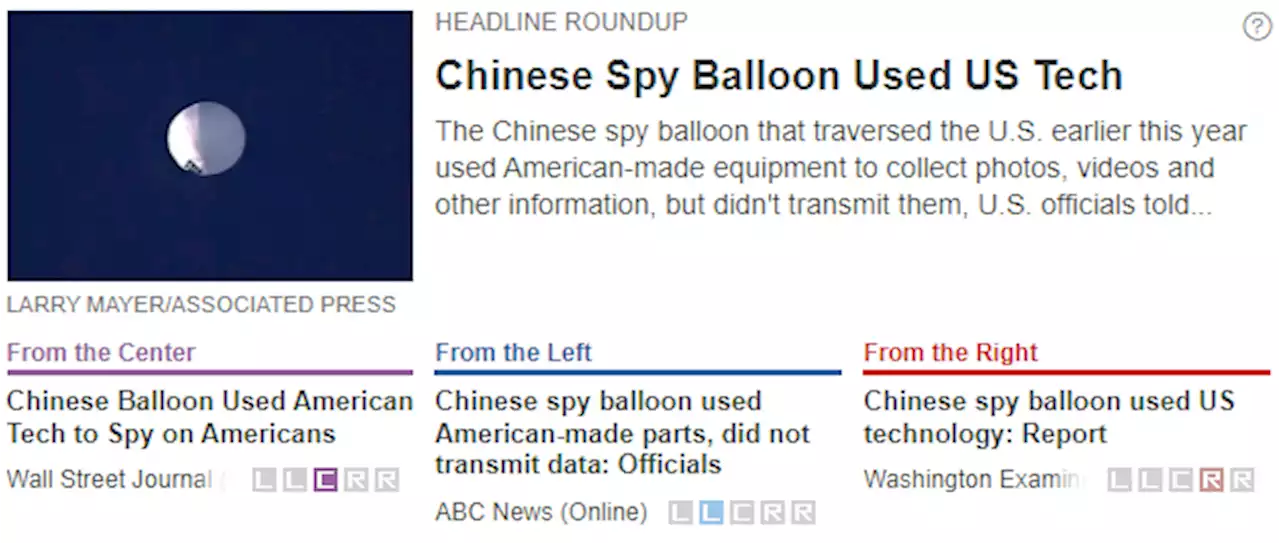 Chinese Spy Balloon Used US Tech