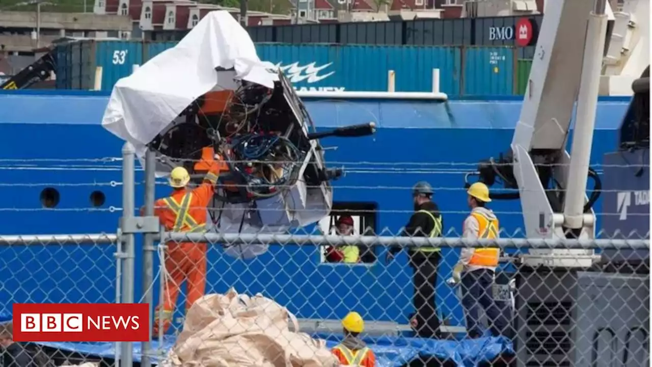 Submarino do Titanic: possíveis restos humanos são encontrados em destroços - BBC News Brasil