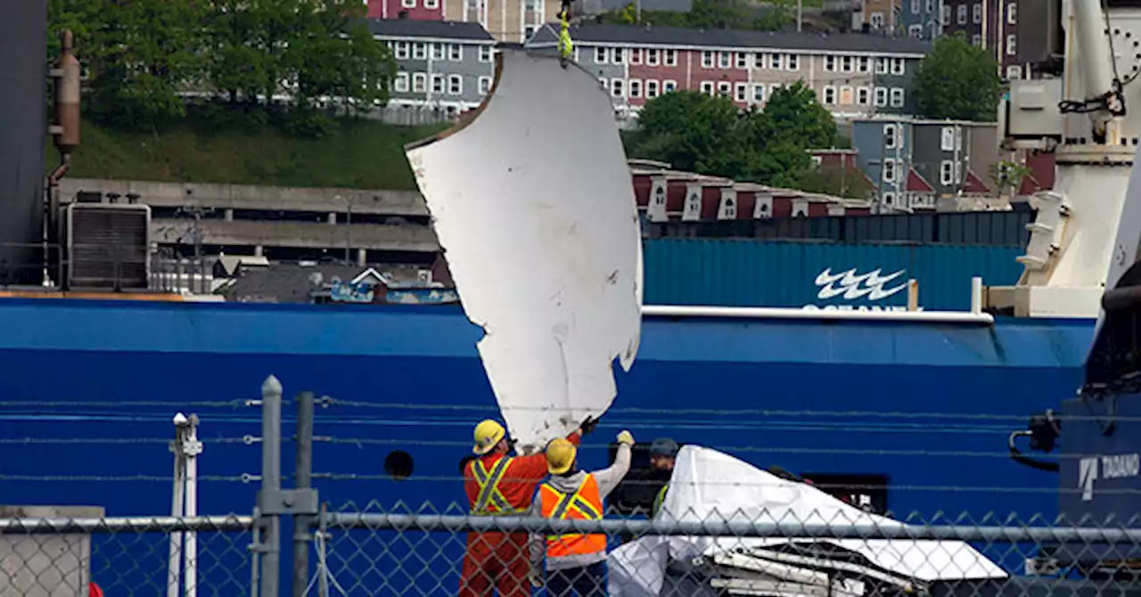 PHOTOS: Mangled Debris from Imploded Titanic Sub Brought Ashore in Canada