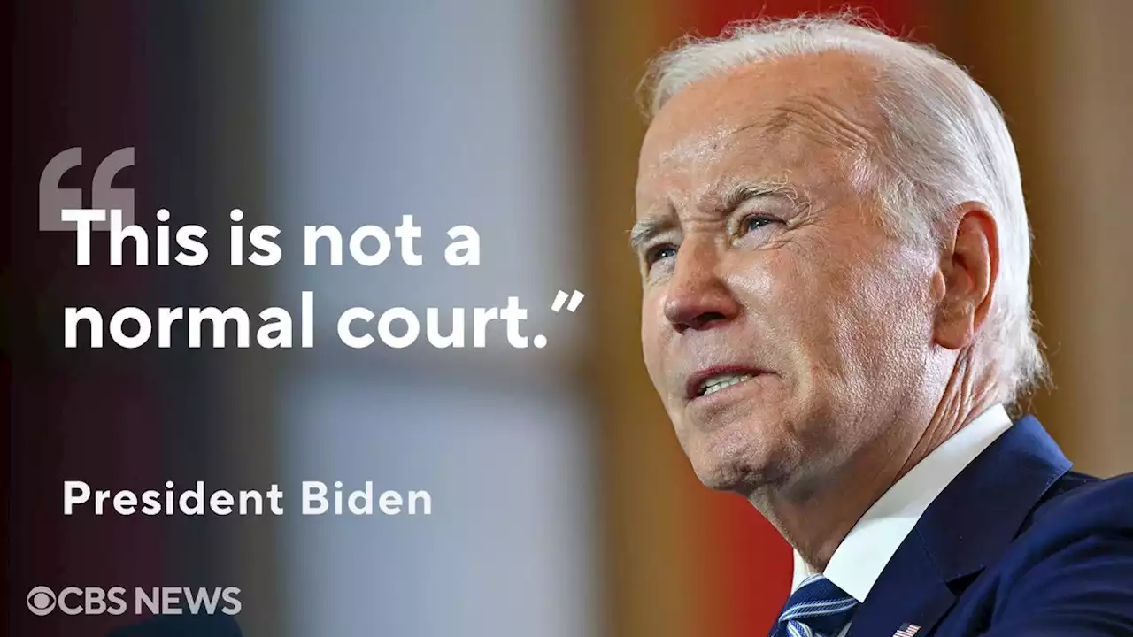 Biden says Supreme Court's affirmative action decision can't be 'the last word'