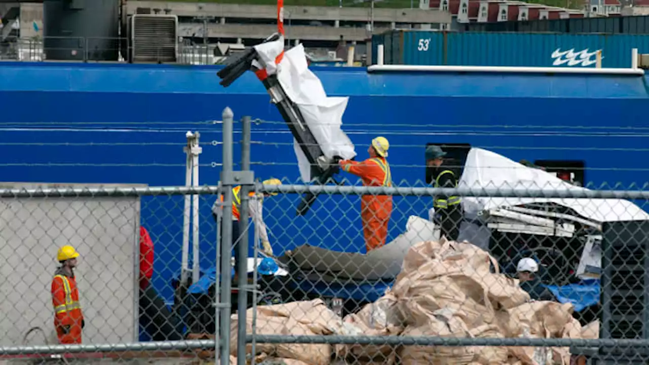 US Coast Guard says ‘presumed human remains’ found in wreckage of Titan submersible