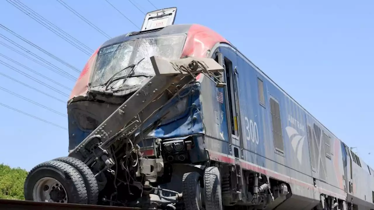 16 people injured after Amtrak passenger train partially derailed in Southern California after hitting vehicle | CNN