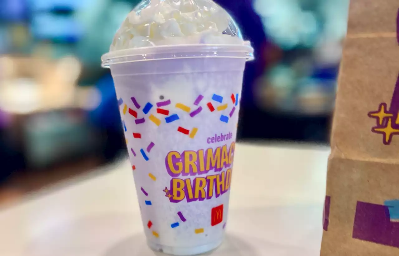 TikTokers are Dying Over the New Grimace Birthday Shake at McDonald's