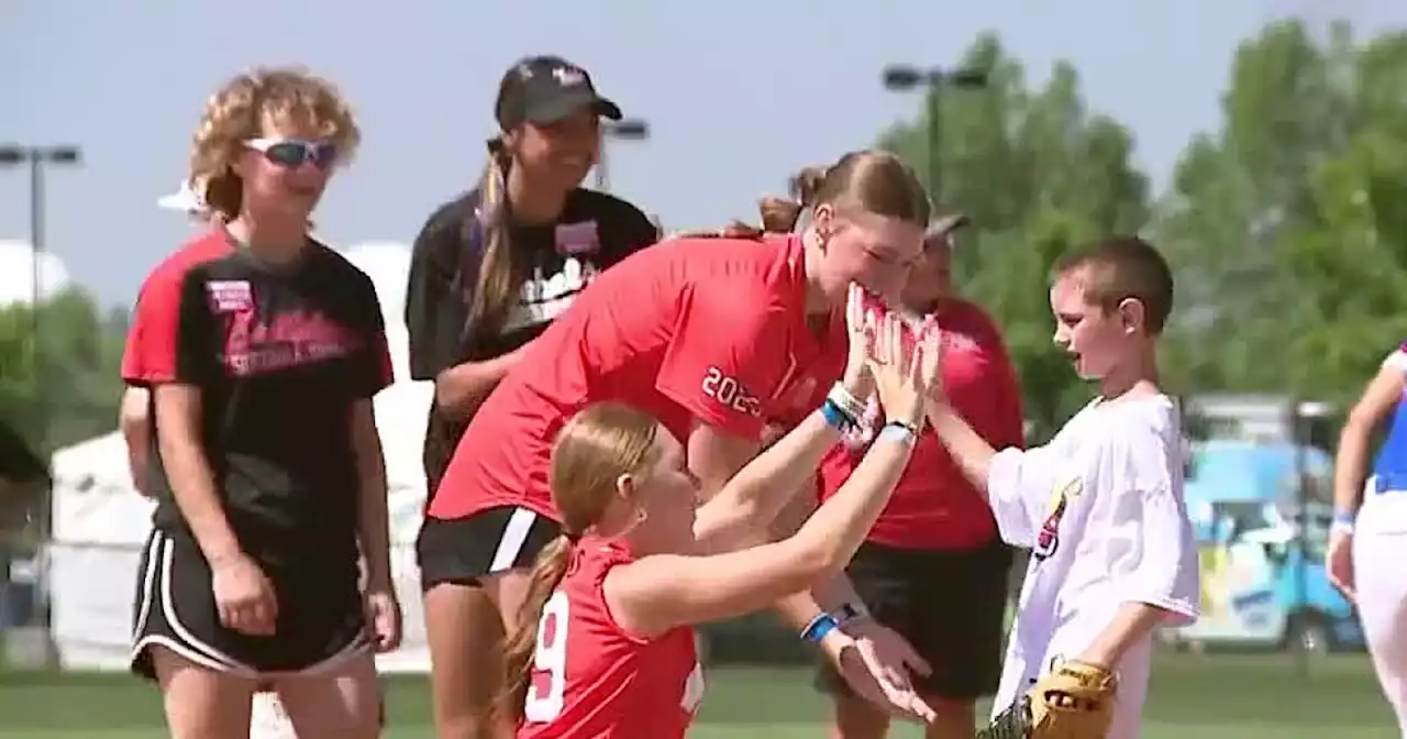 Beautiful Lives Project, Triple Crown Sports teach about 100 people with disabilities how to play softball