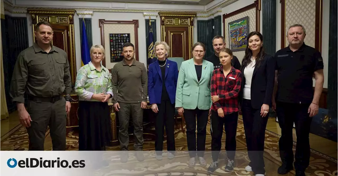 Greta Thunberg se reúne con Zelenski en Kiev para hablar sobre el impacto de la guerra en el medioambiente