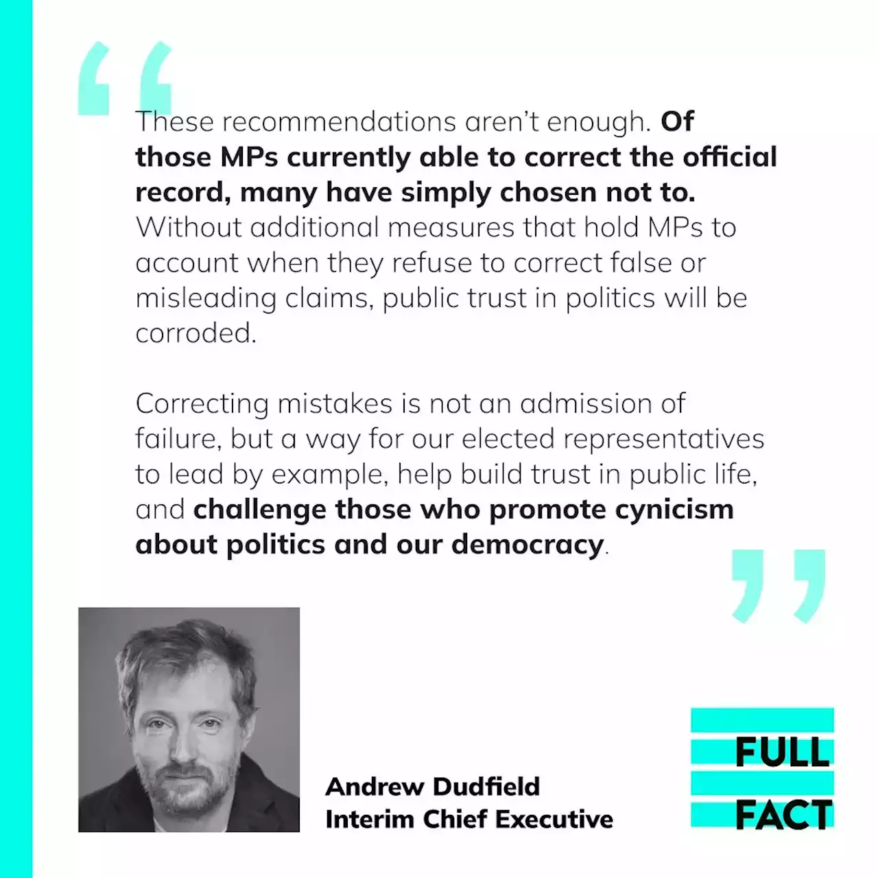 MPs owe Parliament—and the public—the truth - Full Fact