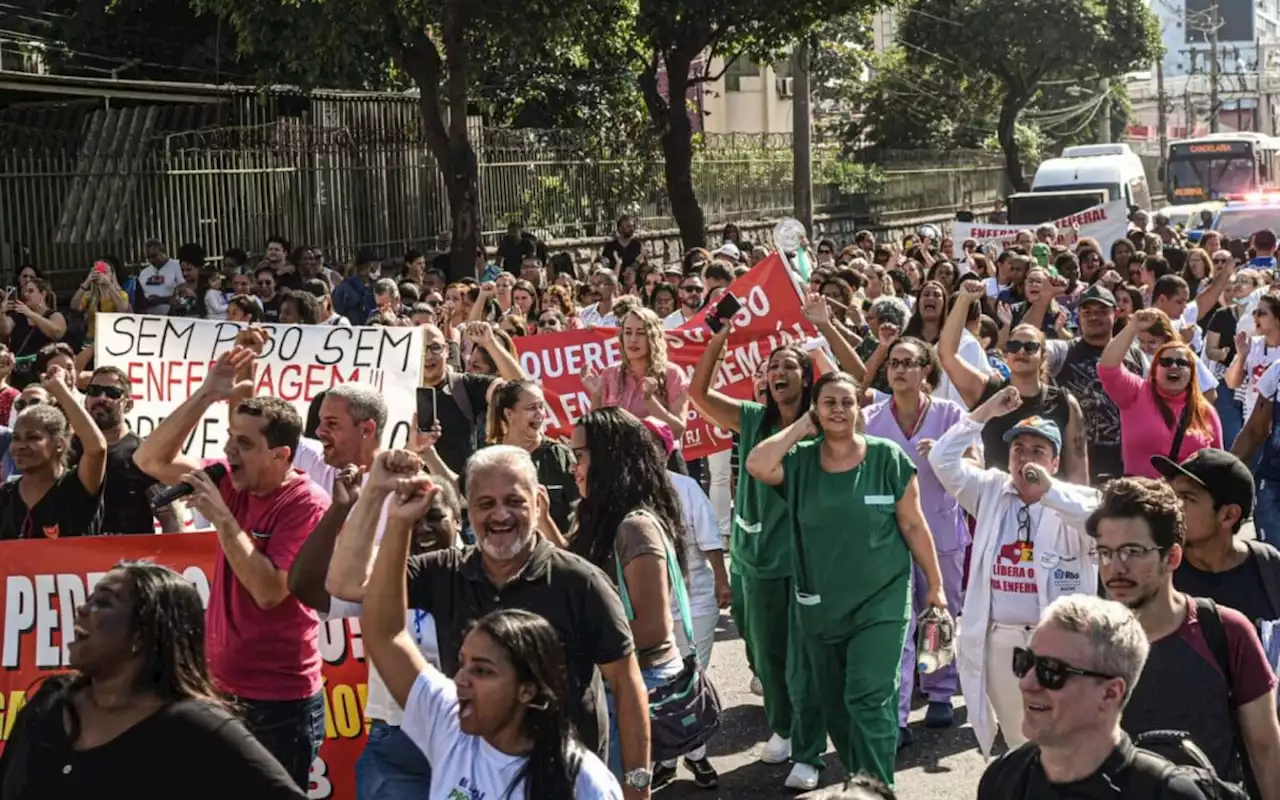 Setor de enfermagem inicia paralisação de 48h com ato no Centro | Rio de Janeiro | O Dia