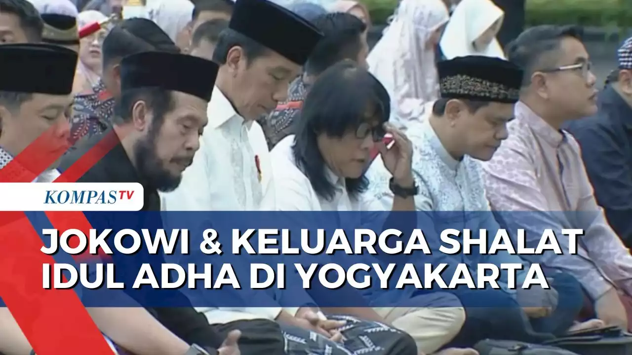 Jokowi dan Bu Iriana Shalat Idul Adha di Yogyakarta, Berbaur dengan Masyarakat