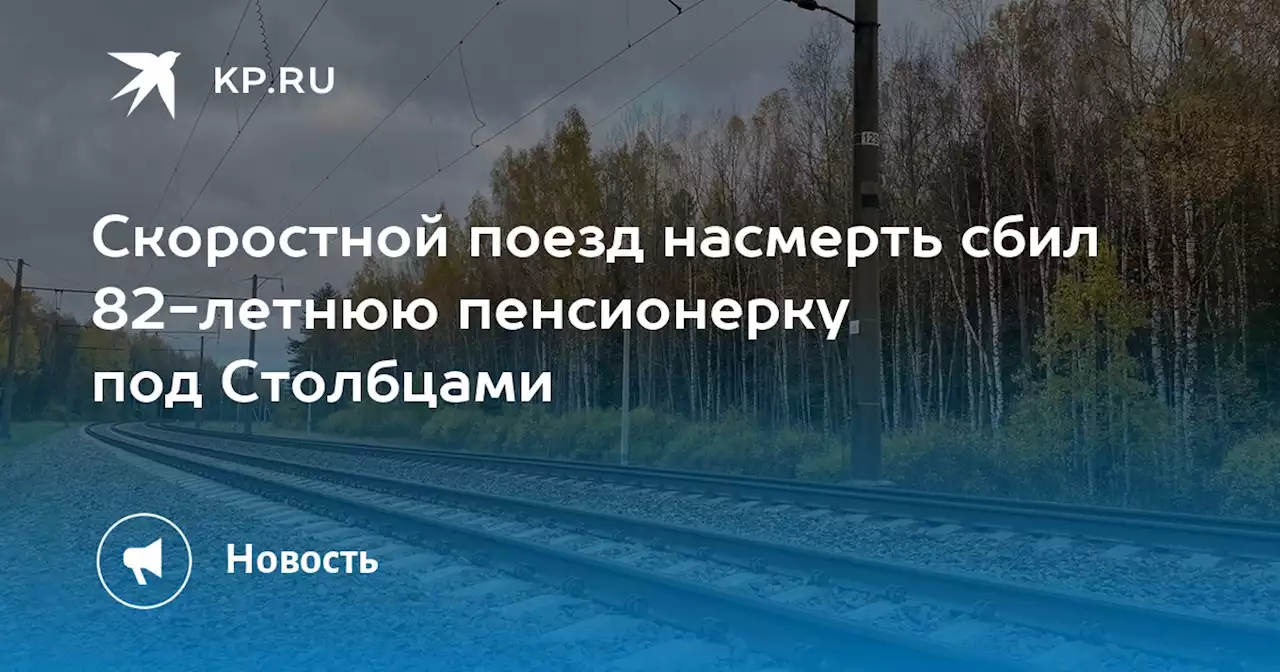 Скоростной поезд насмерть сбил 82-летнюю пенсионерку под Столбцами