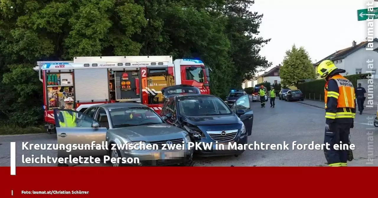 Kreuzungsunfall zwischen zwei PKW in Marchtrenk fordert eine leichtverletzte Person | laumat|at