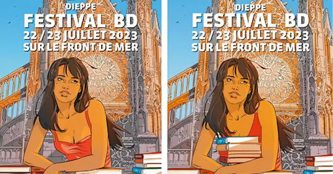 Festival de la BD de Dieppe : la mairie masque un décolleté sur l’affiche de l’événement