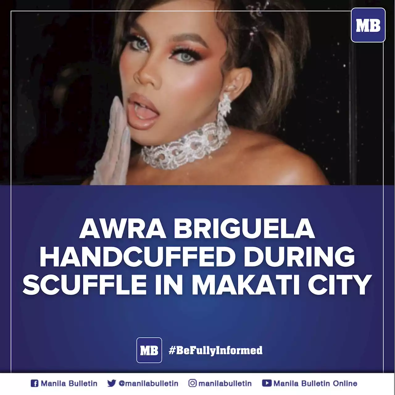 Awra Briguela handcuffed during scuffle in Makati City