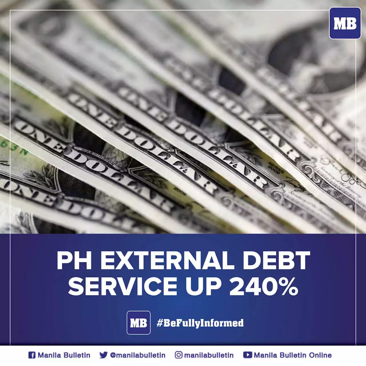 PH external debt service up 240%