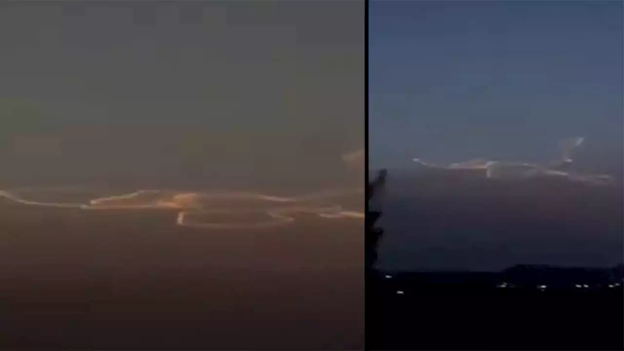 VIDEO. En cielos de España se vieron extrañas formas luminosas, ¿extraterrestres, misiles, o Elon Musk?