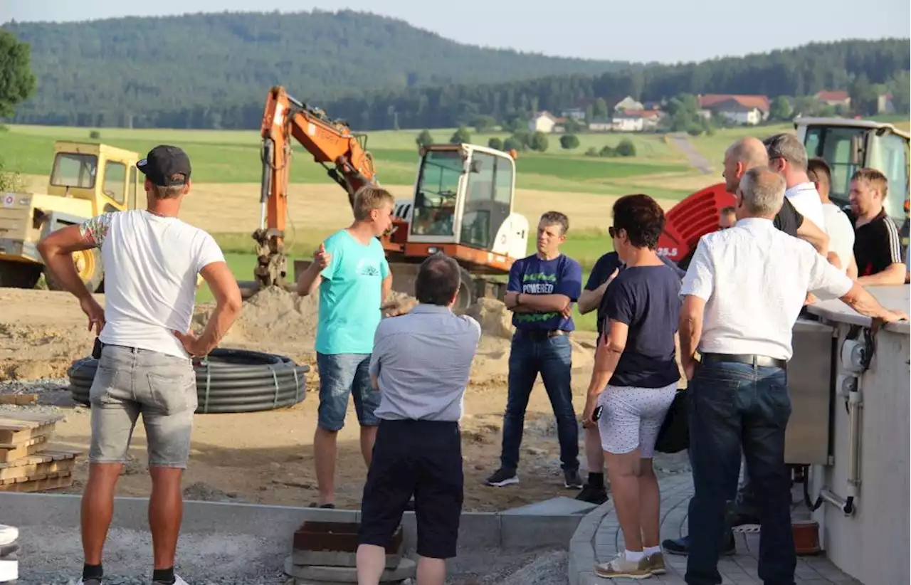 Baustellenbesichtigung: Die Kläranlage in Schönthal ist im September fertig