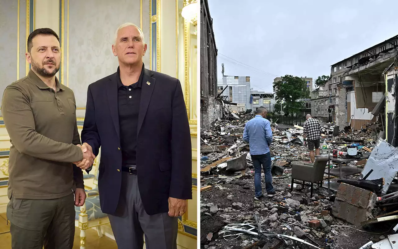 Mike Pence makes surprise visit to Ukraine, meets with Zelensky: ‘Bigger than politics’