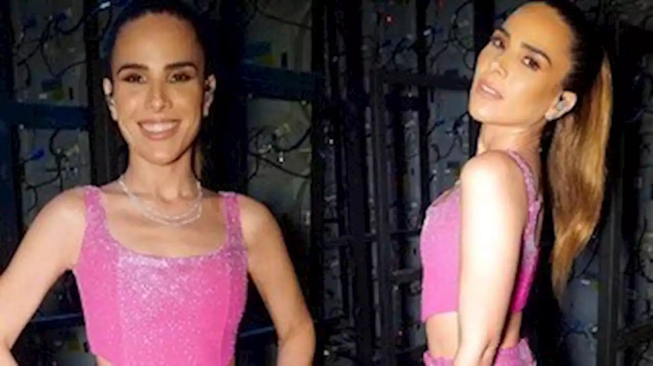 Wanessa Camargo surge com look rosa todo brilhante e recebe elogios: 'Minha Barbie preferida'