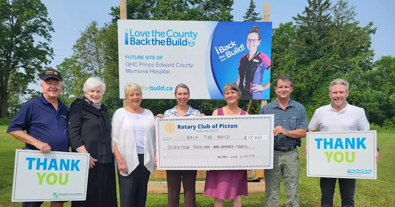 Picton Rotary supports Back the Build campaign