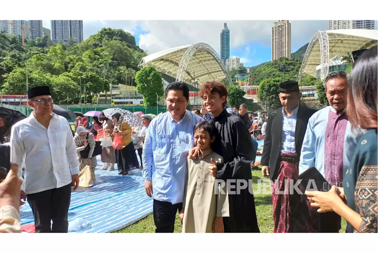 Erick Thohir Shalat Idul Adha dengan Ratusan Warga Indonesia di Hong Kong |Republika Online