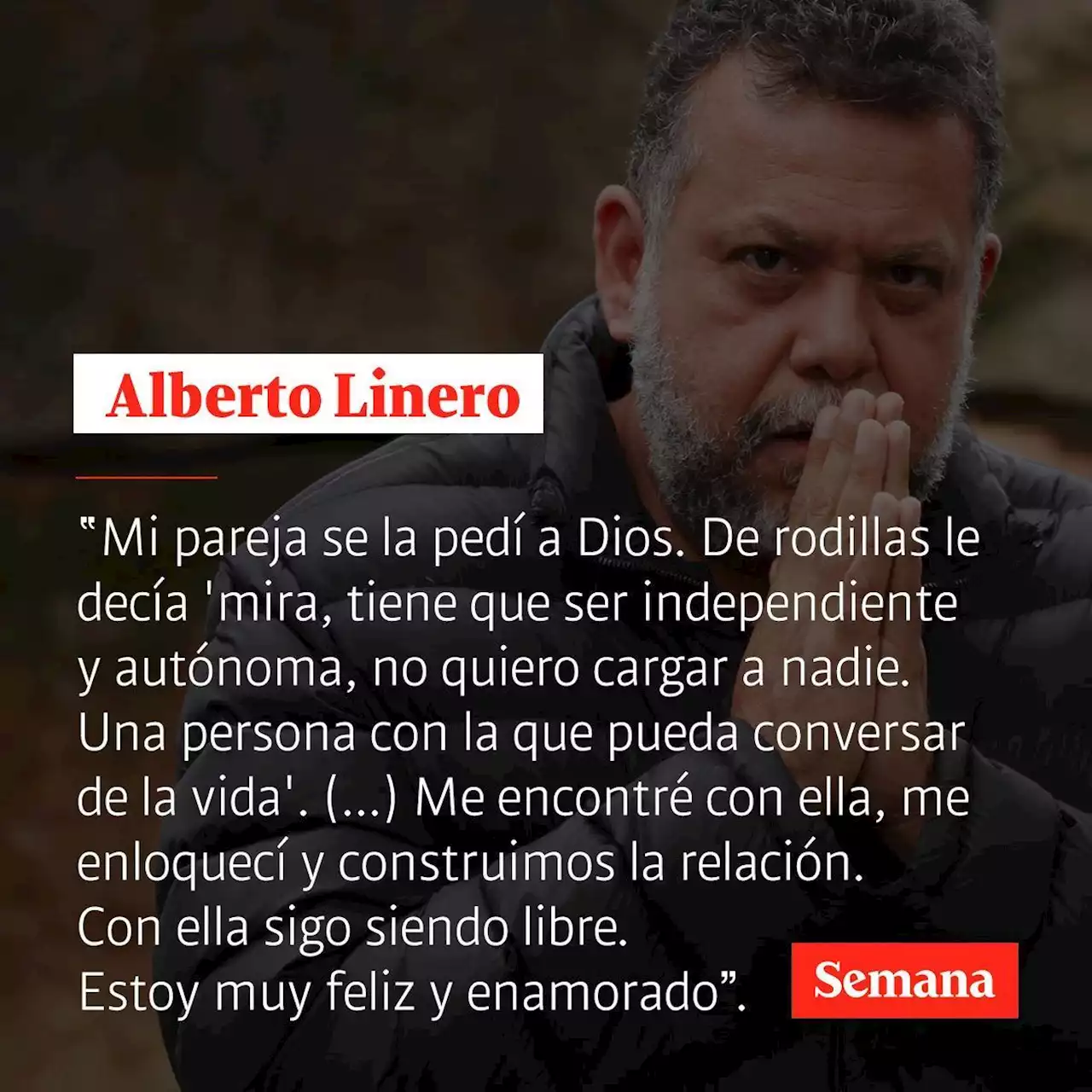 “Es un amor viejo, no consumado”: Alberto Linero contó cómo conoció a su esposa