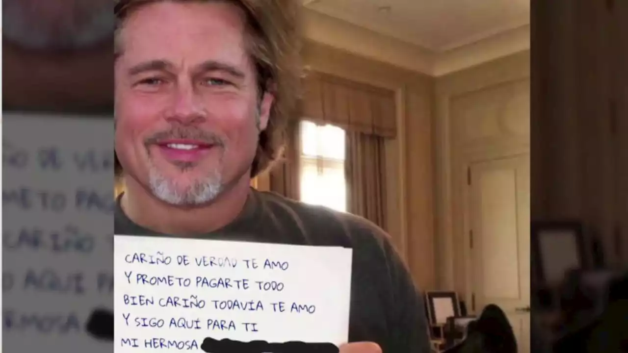 La estafan haciéndose pasar por Brad Pitt