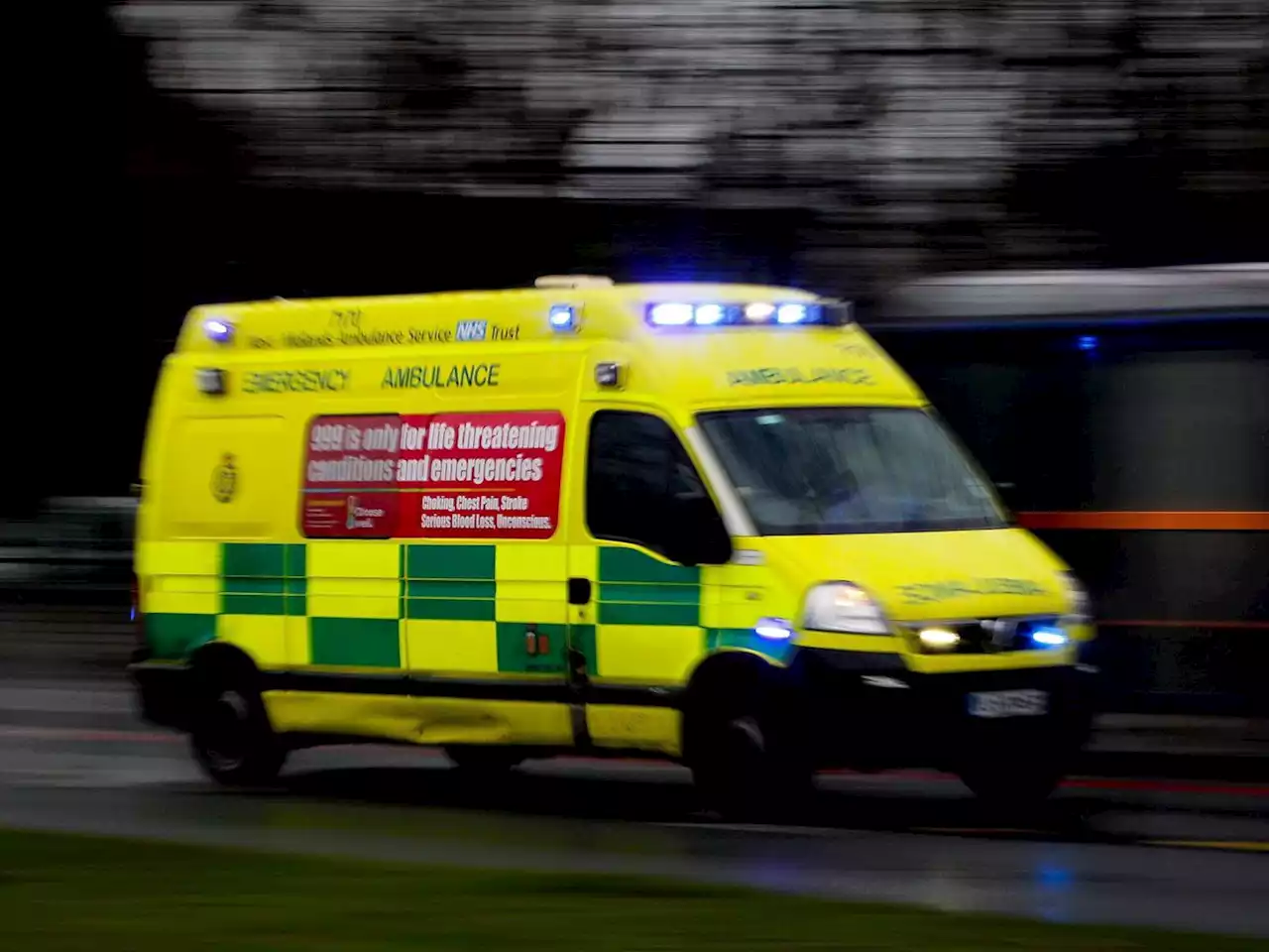 Man rushed to hospital after being found 'half covered in blood' in Telford road