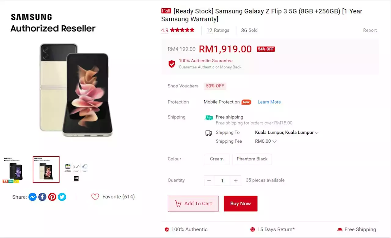 Deal: Samsung Galaxy Z Flip 3 5G 256GB now going for less than RM2,000 - SoyaCincau