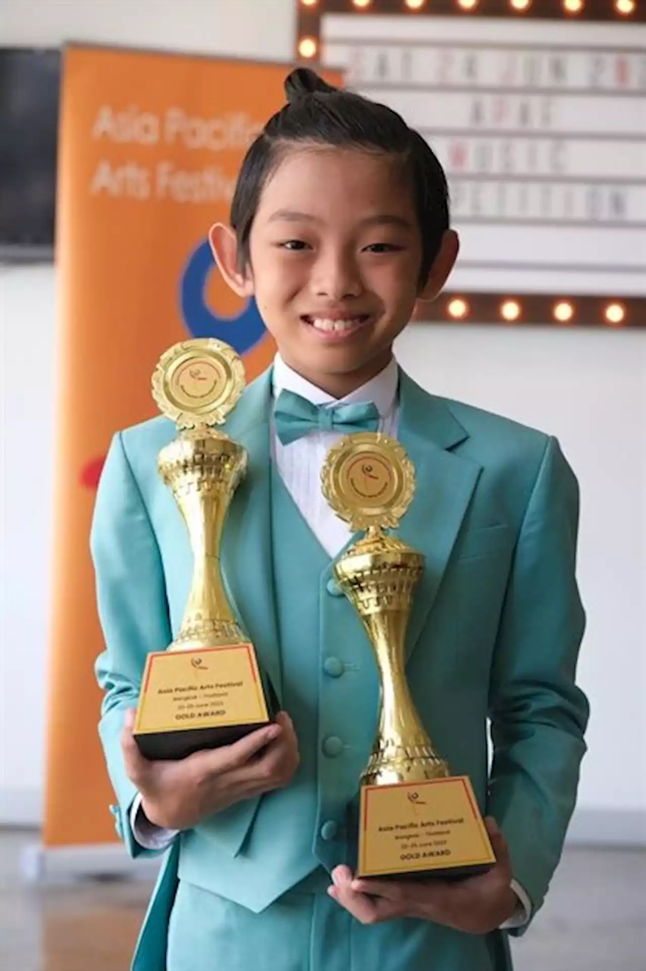 Vietnam boy, 11, wins double gold at Asia Pacific Arts Festival