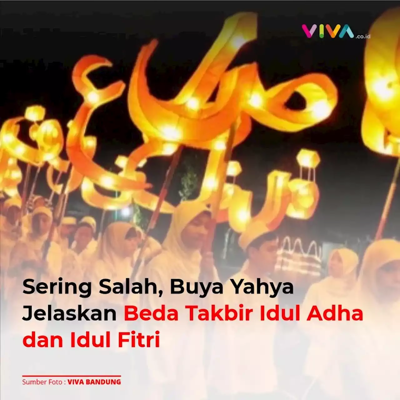 Sering Salah, Buya Yahya Jelaskan Beda Takbir Idul Adha dan Idul Fitri