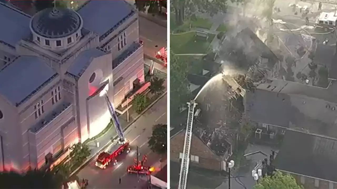 2 Houston-area churches, including Co-Cathedral of the Sacred Heart, damaged in separate fires