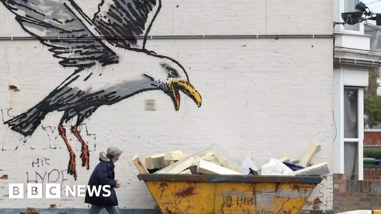 Lowestoft house wall being rebuilt after Banksy mural removed