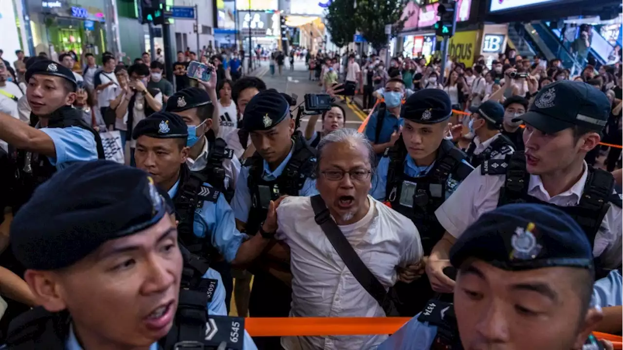 Hong Kong detains 8 people on eve of Tiananmen Square anniversary