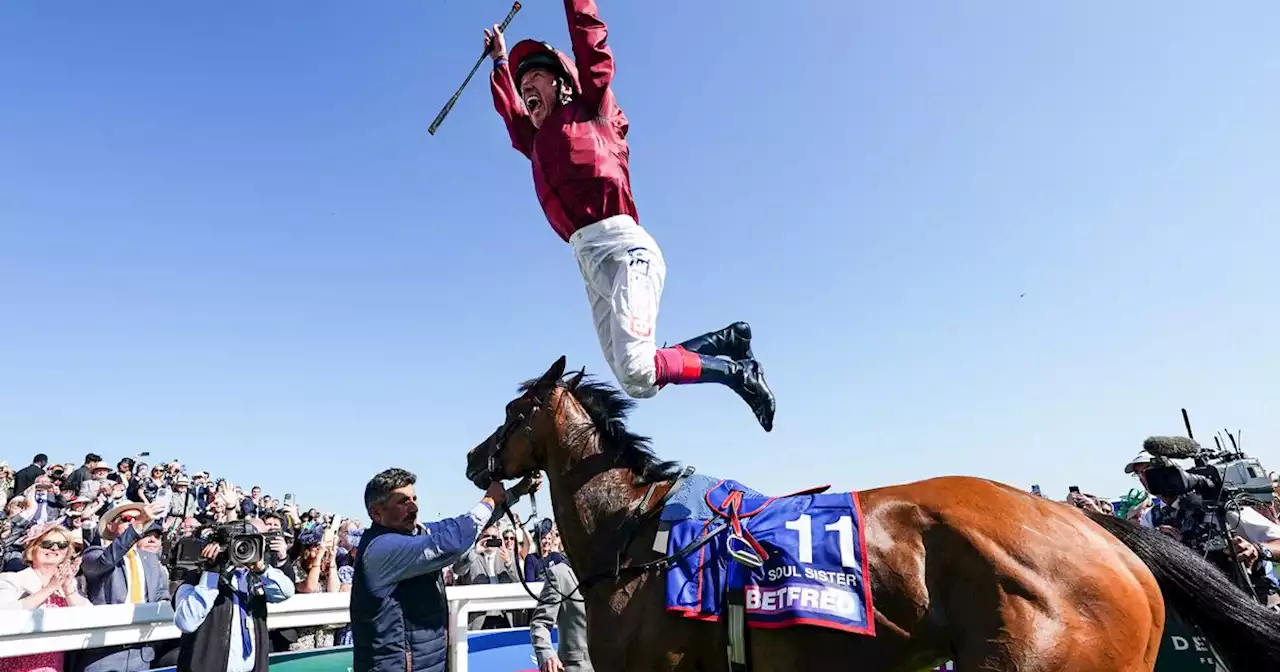 Dettori storms to his seventh and final Epsom Oaks win on Soul Sister