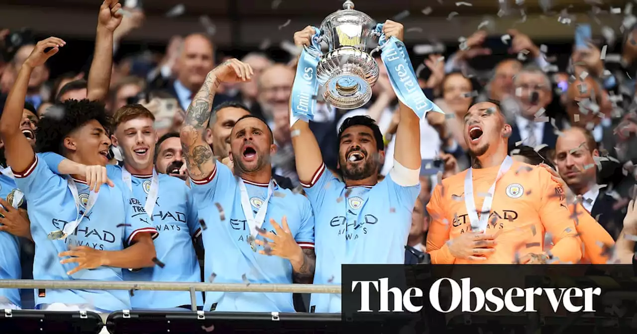 Manchester City hold off Manchester United to win FA Cup and strike Double