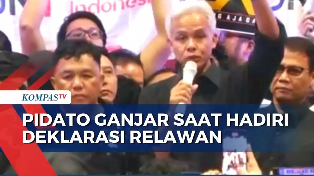 Begini Pidato Ganjar di Hadapan Relawan Jokowi yang Mendukungnya