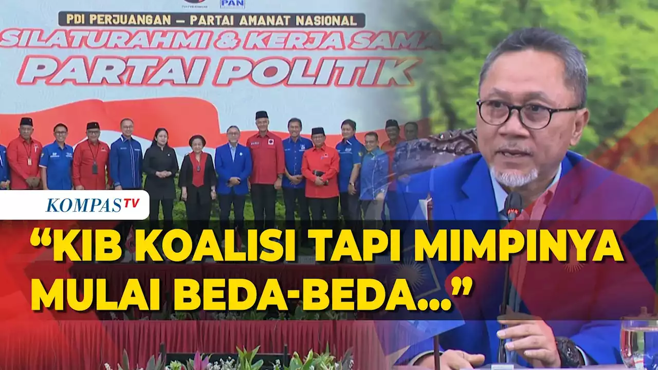 Zulhas Bicara Soal Nasib KIB Usai Bertemu PDI P: Mimpinya Mulai Agak Beda-Beda