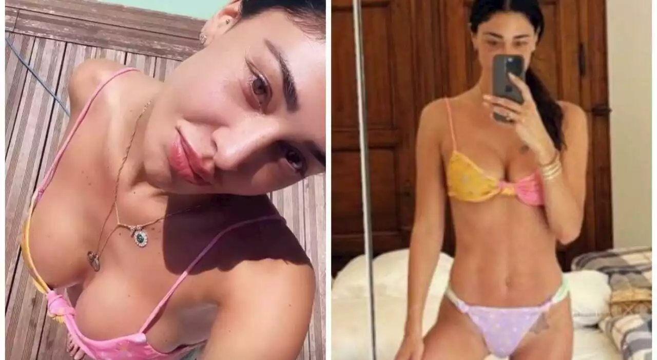 Belen Rodriguez, bikini da urlo e 'farfallina' in vista: messaggio a Stefano De Martino?