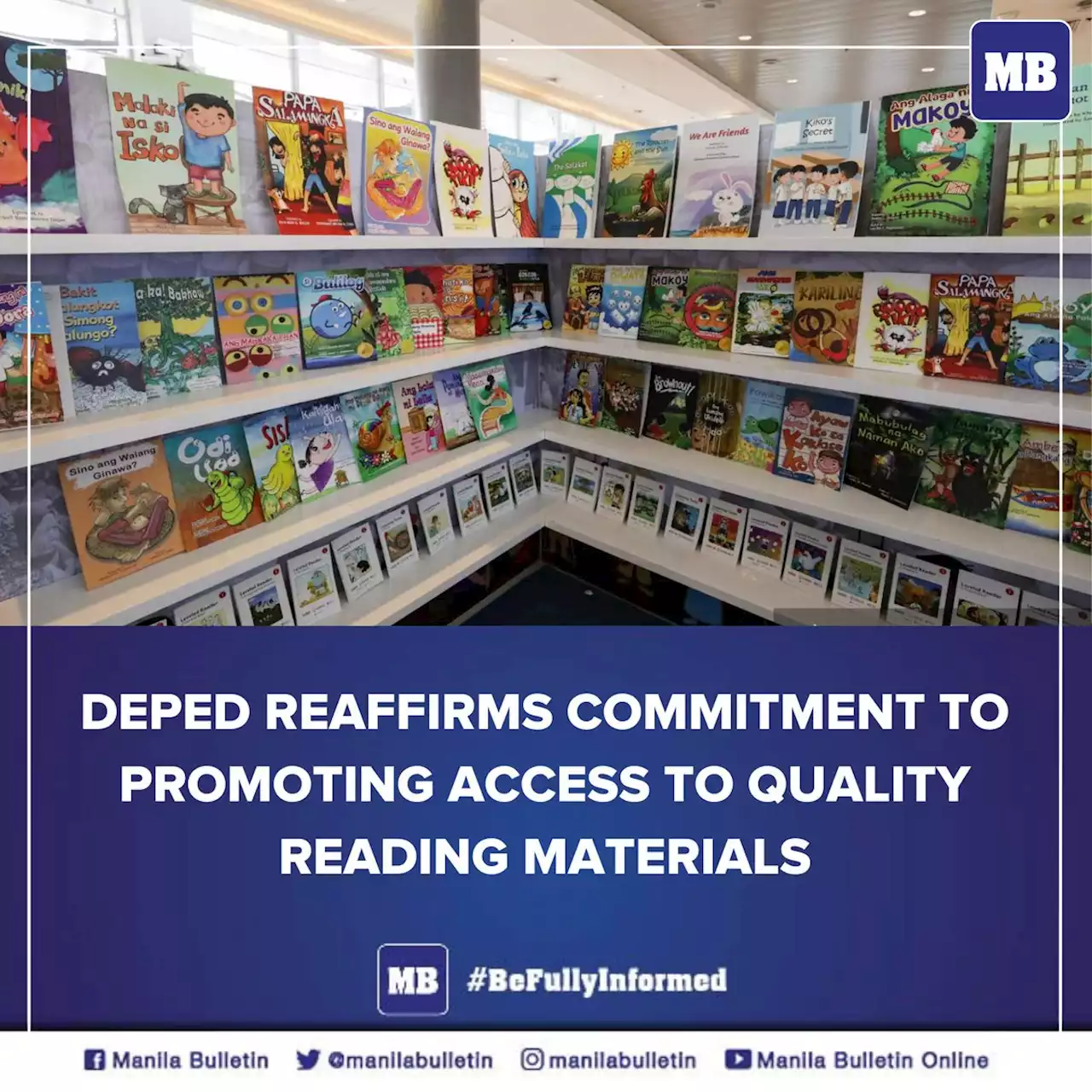 DepEd reaffirms commitment to promoting access to quality reading materials