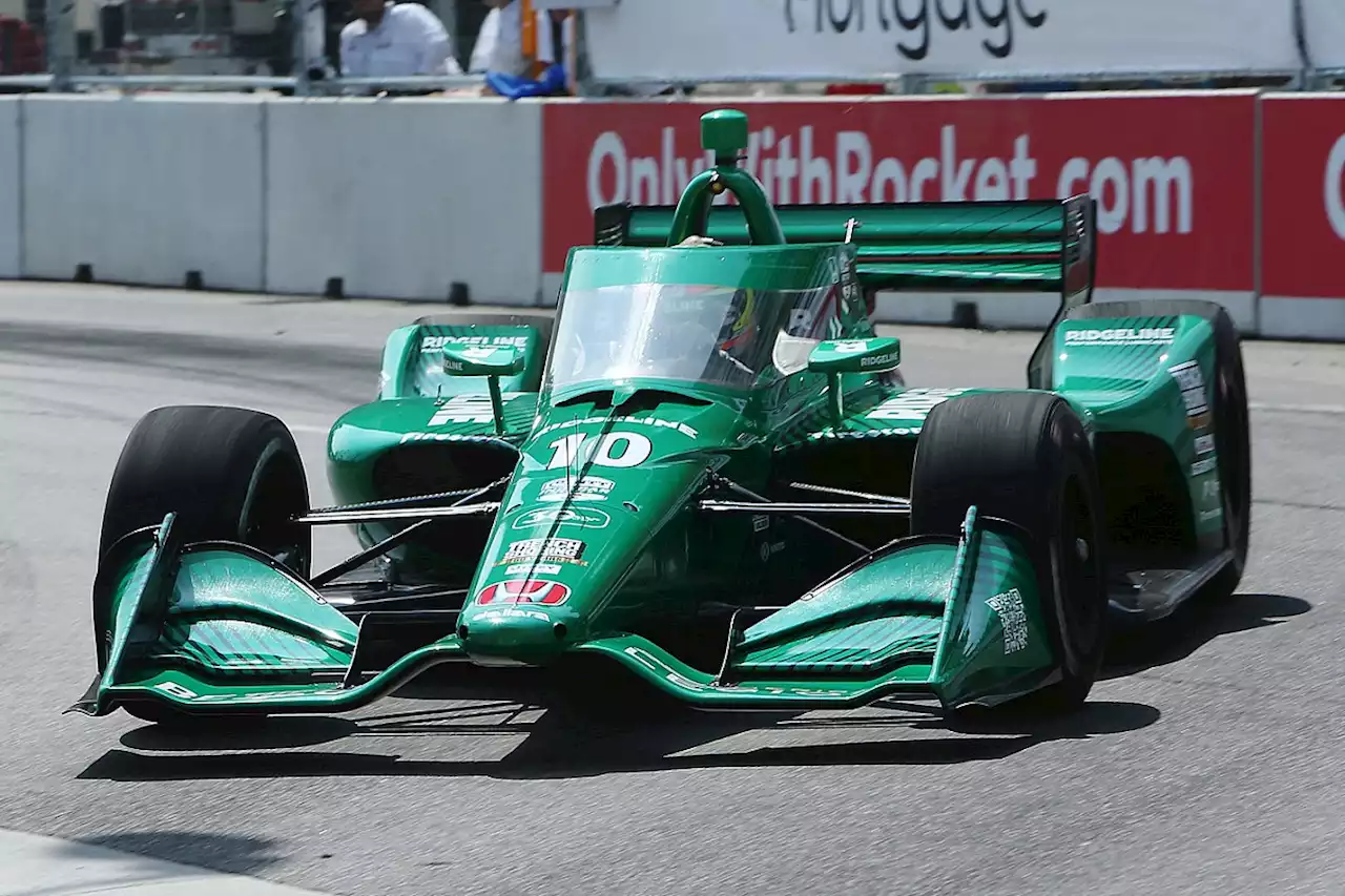 IndyCar Detroit: Palou takes pole, Andretti cars hit the wall