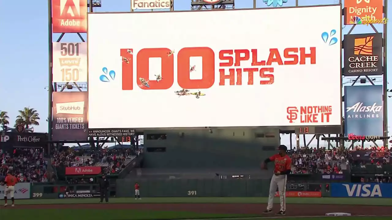 Giants' LaMonte Wade Jr. Blasts Historic 100th Splash Hit at Oracle Park