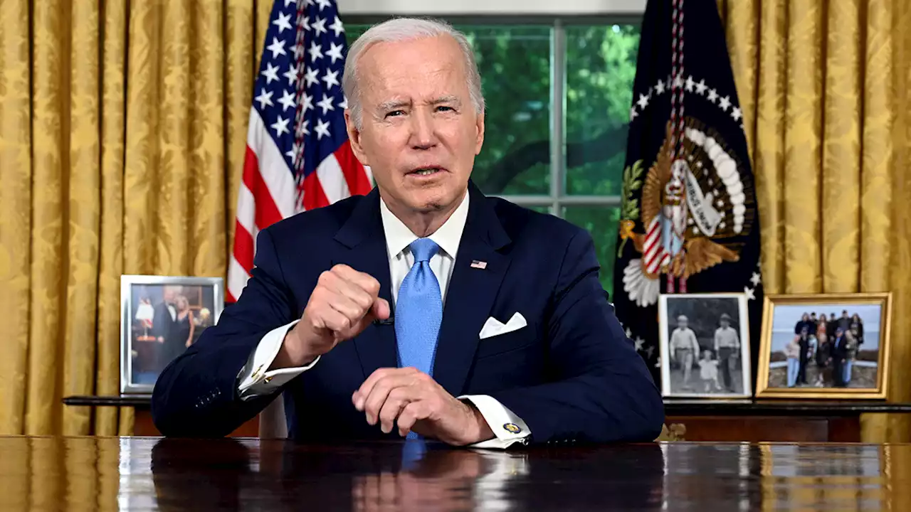 Biden Celebrates Bipartisanship, ‘Crisis Averted' in Oval Office Address on Debt Ceiling Deal