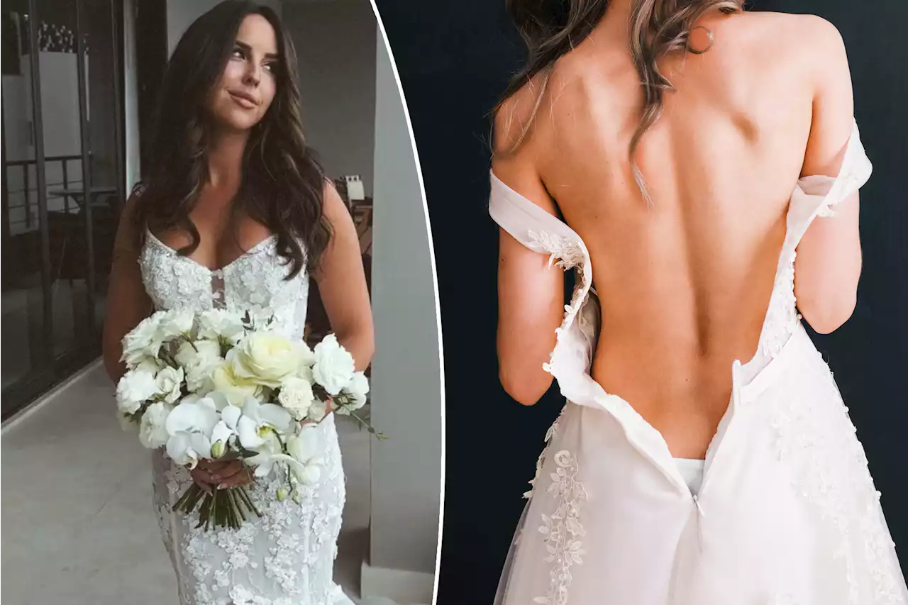 I paid $10k for a wedding gown — but my cheap second look started the party