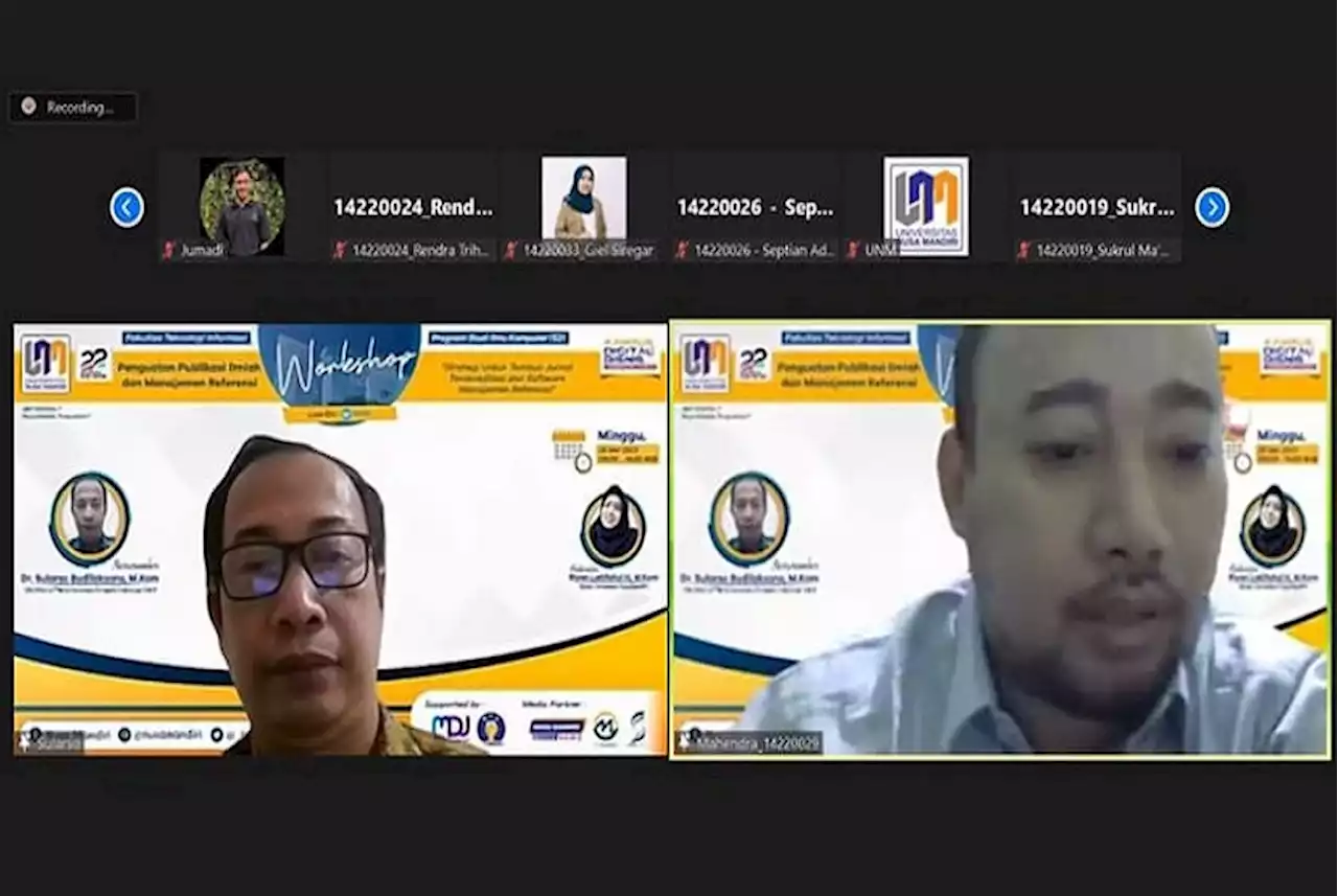 Prodi Magister Ilmu Komputer UNM Sukses Gelar Webinar Penguatan Publikasi Ilmiah |Republika Online