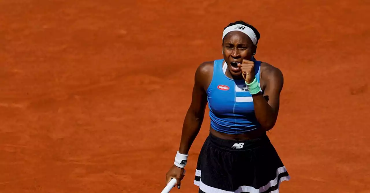 Gauff fights back to end Andreeva's run in Paris