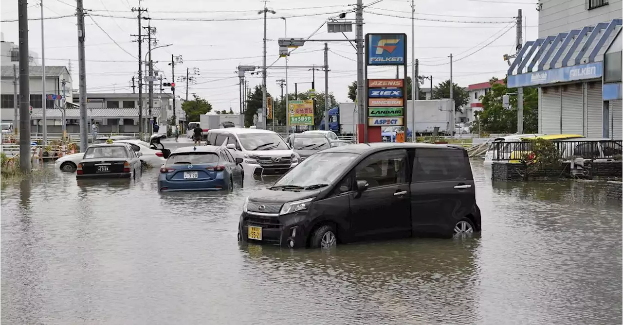 Heavy rains continue to hit Japan, suspending some trains