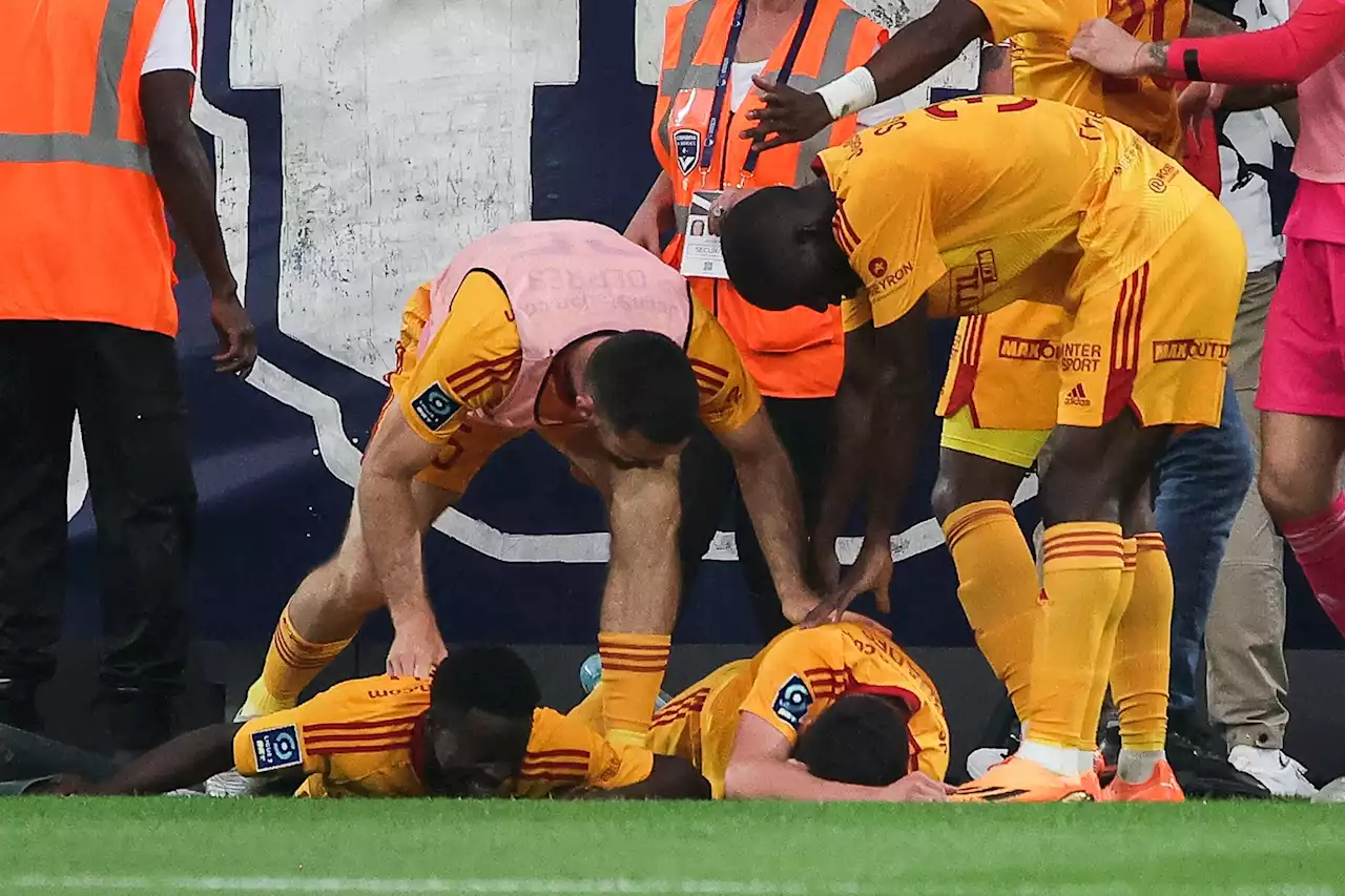 Ligue 2 : un joueur de Rodez agressé, le match contre Bordeaux définitivement arrêté