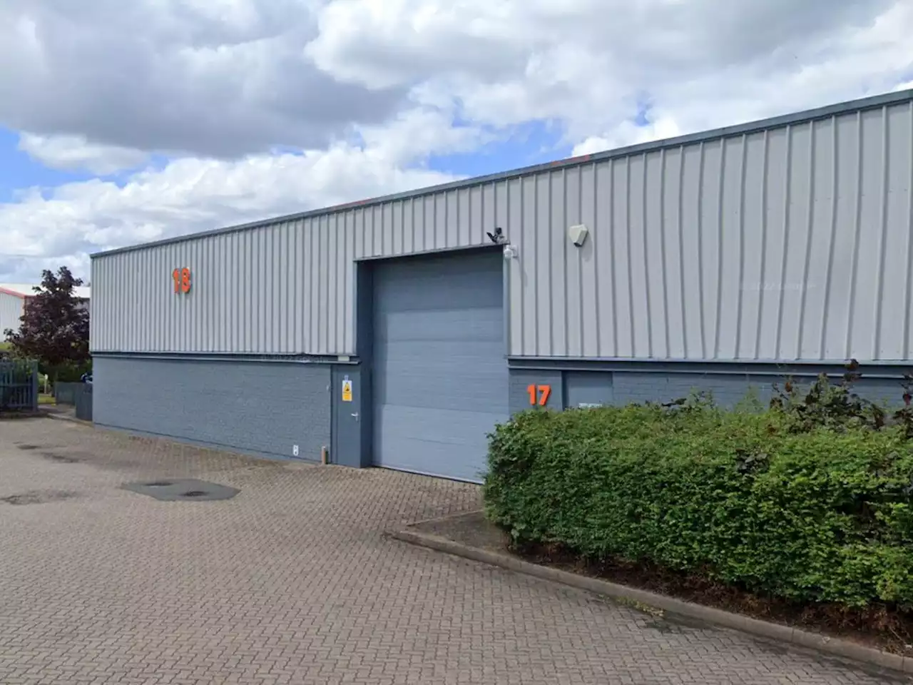 Car crashes through rollers and into van on Telford industrial estate