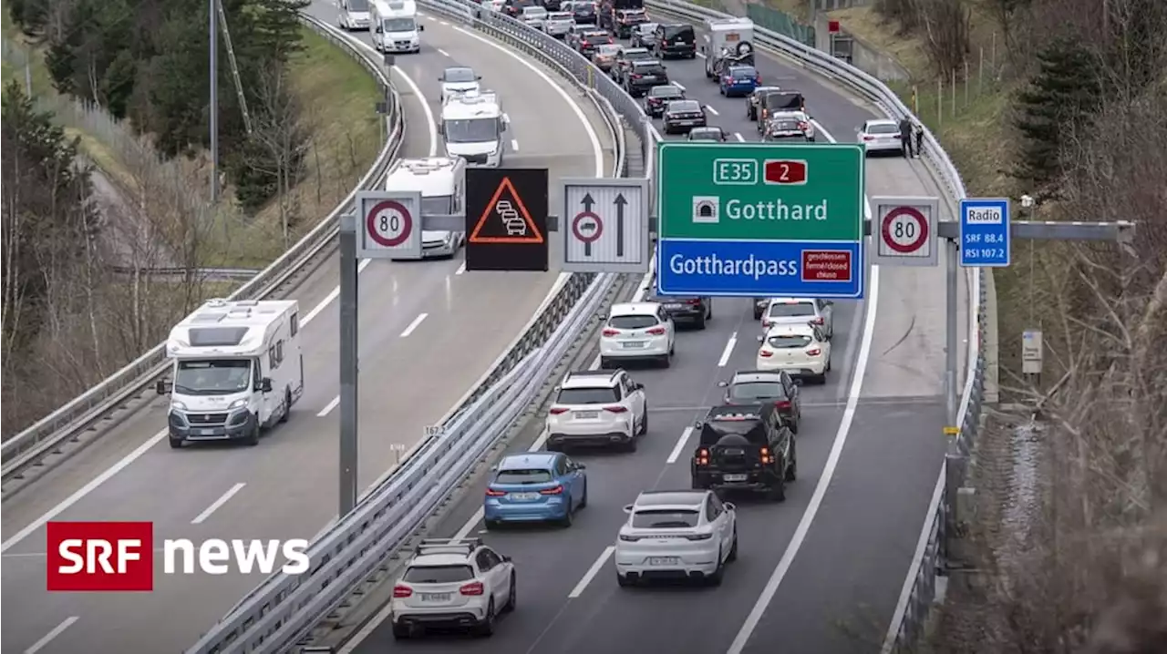 Am Morgen 10 Km lang - Der ungewöhnlich lange Stau vor dem Gotthard nimmt ab